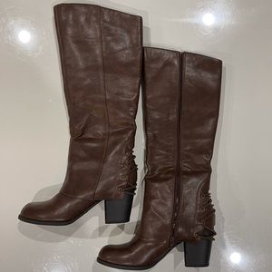 (sold) Fergalicious Toil 2 Brown Boots